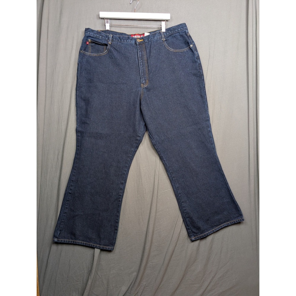 Zanadi Women's Plus‎ Size 26 Blue Denim Jeans Embroidered Stretch 5-Pocket
